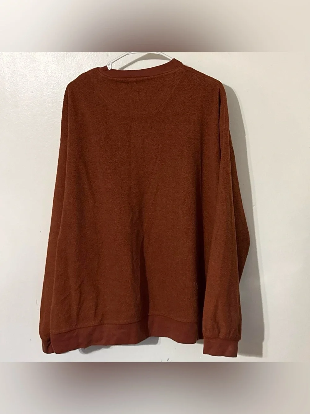 Cabela’s 2XL Rust Orange Outfitter Wilderness Fleece Crewneck Sweatshirt